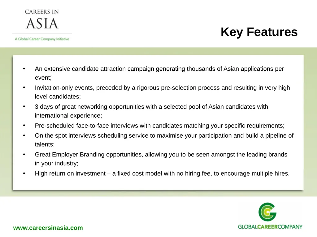 Recruitment Services Why Global Career Company - slide 9 of 20