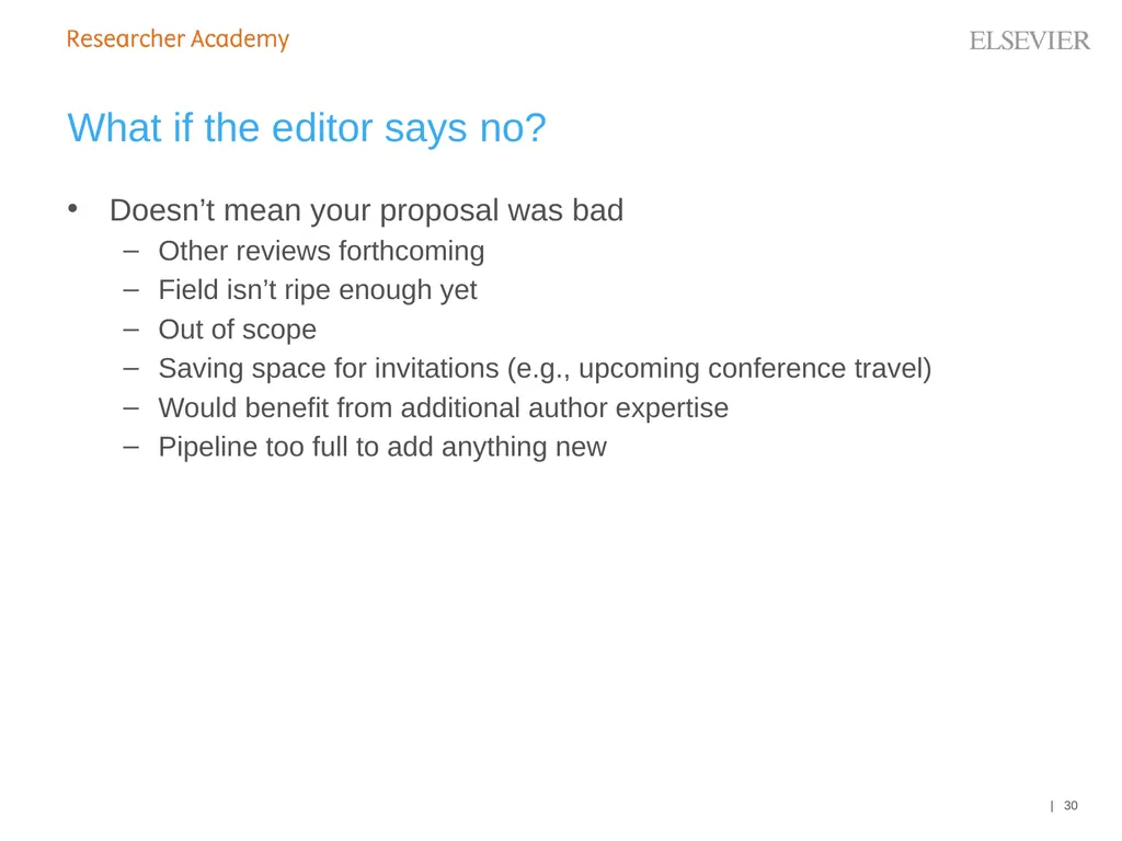 An Editor’s Guide to Writing a Review 27 June 2019 - slide 30 of 53