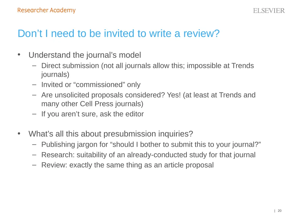 An Editor’s Guide to Writing a Review 27 June 2019 - slide 20 of 53