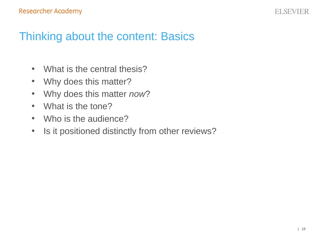 An Editor’s Guide to Writing a Review 27 June 2019 - slide 18 of 53