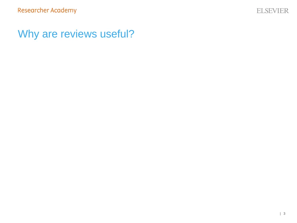 An Editor’s Guide to Writing a Review 27 June 2019 - slide 3 of 53