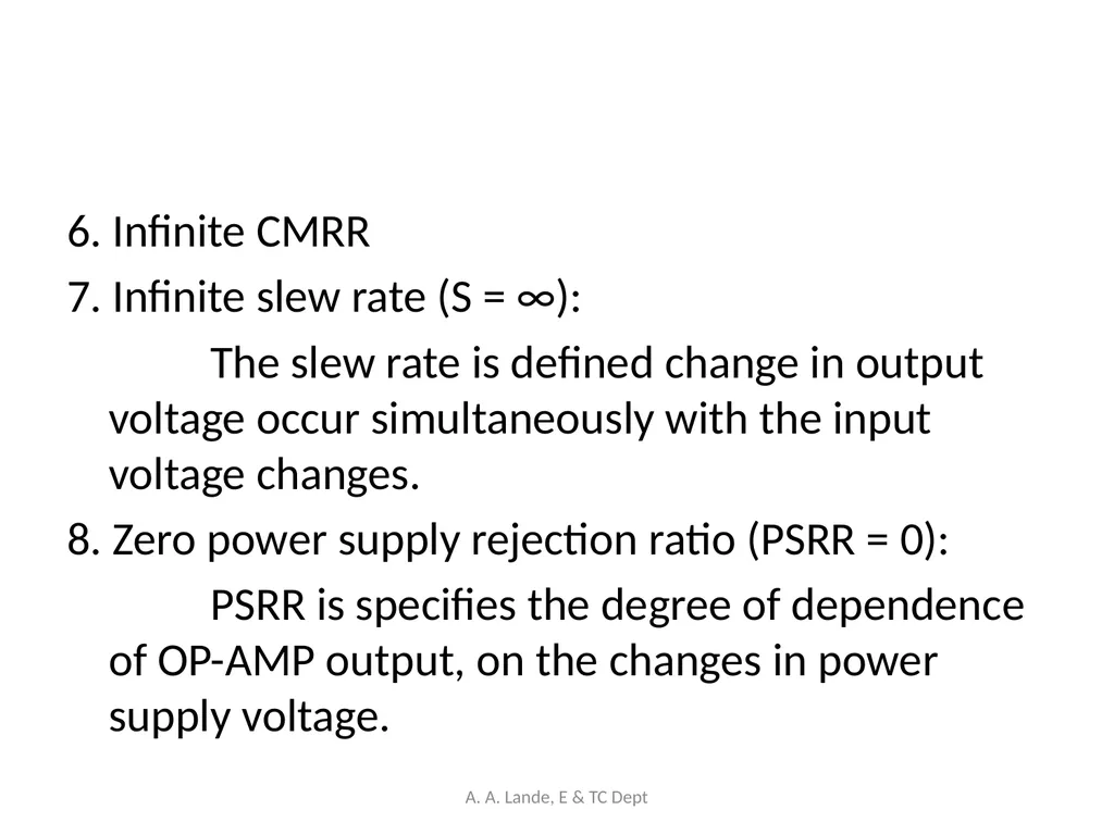 ANALOG CIRCUITS A. A. Lande, E & TC Dept Course - slide 13 of 96