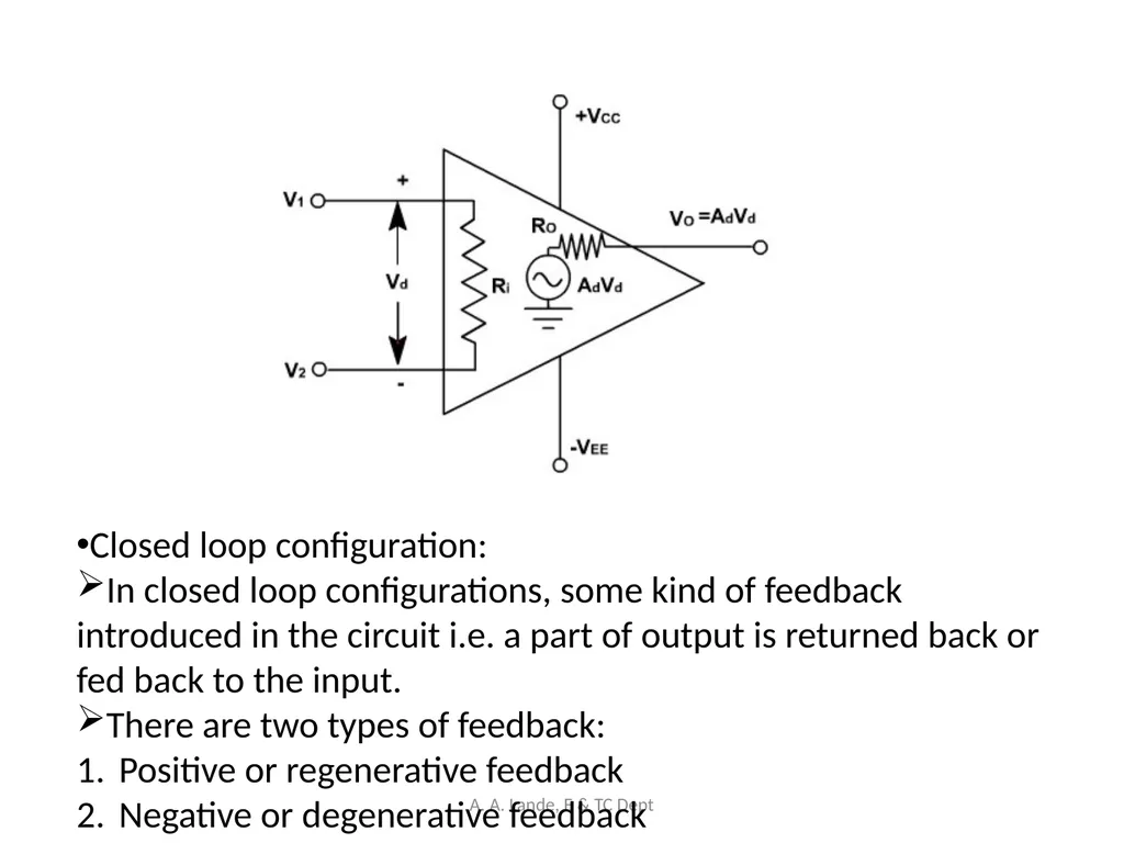 ANALOG CIRCUITS A. A. Lande, E & TC Dept Course - slide 26 of 96