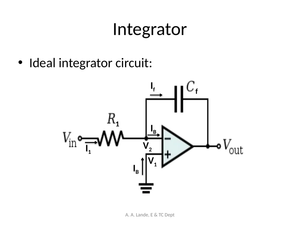 ANALOG CIRCUITS A. A. Lande, E & TC Dept Course - slide 45 of 96