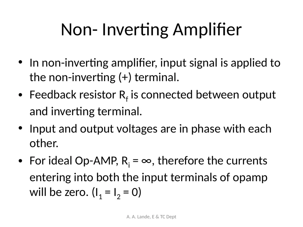 ANALOG CIRCUITS A. A. Lande, E & TC Dept Course - slide 32 of 96