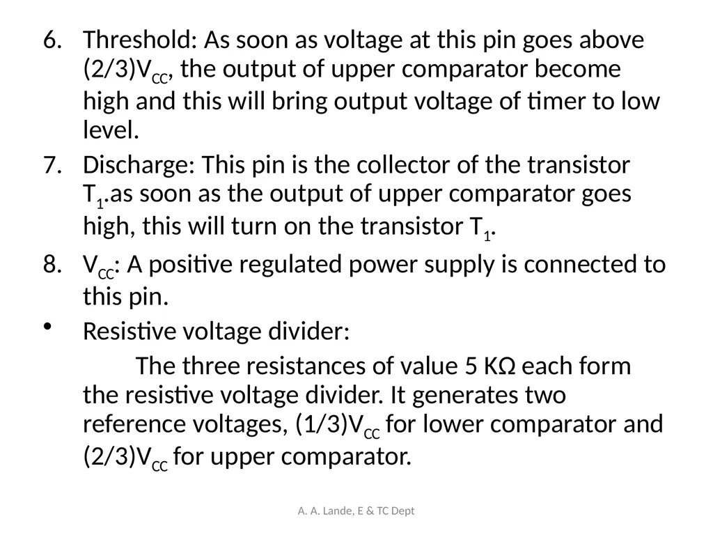ANALOG CIRCUITS A. A. Lande, E & TC Dept Course - slide 72 of 96
