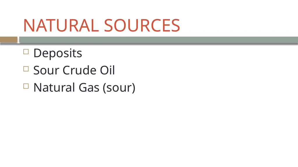 LECTURE 9 SULFUR AND SULFURIC ACID Ch 61 - slide 3 of 40