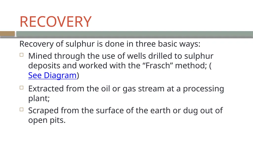 LECTURE 9 SULFUR AND SULFURIC ACID Ch 61 - slide 4 of 40
