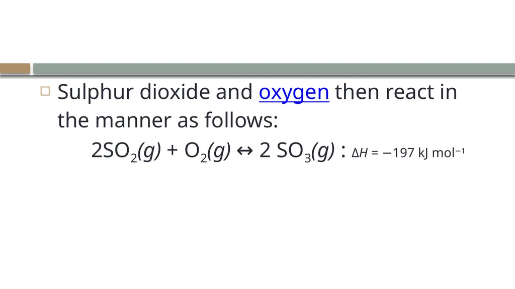 LECTURE 9 SULFUR AND SULFURIC ACID Ch 61 - slide 16 of 40