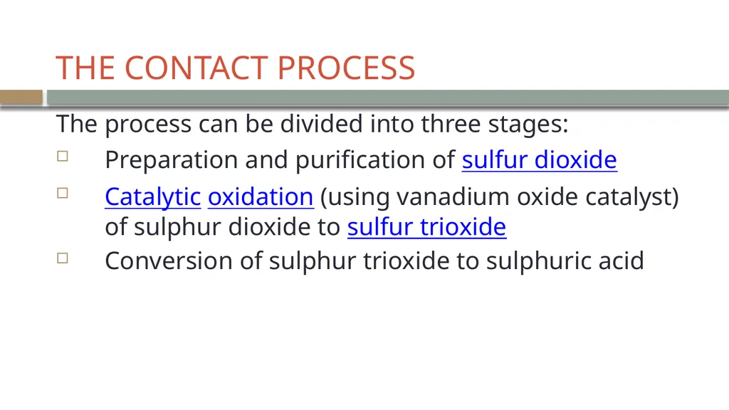 LECTURE 9 SULFUR AND SULFURIC ACID Ch 61 - slide 14 of 40