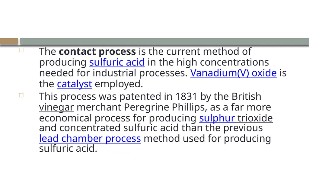LECTURE 9 SULFUR AND SULFURIC ACID Ch 61 - slide 13 of 40