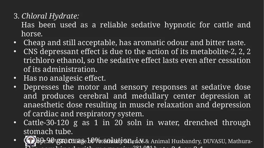 PreAnaesthetic medications Gulshan Kumar MVSc, PhD - slide 34 of 47