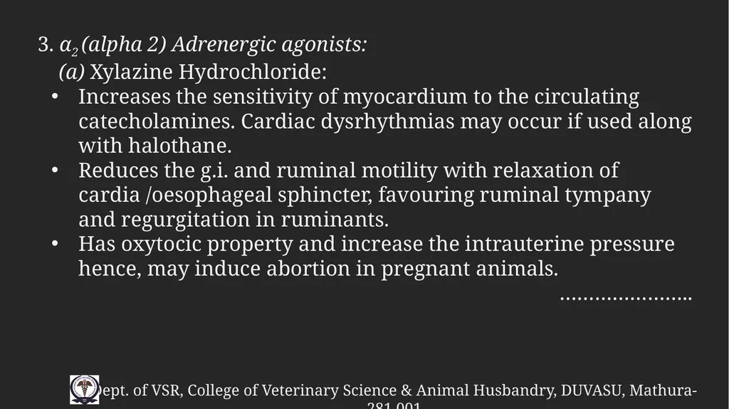 PreAnaesthetic medications Gulshan Kumar MVSc, PhD - slide 28 of 47
