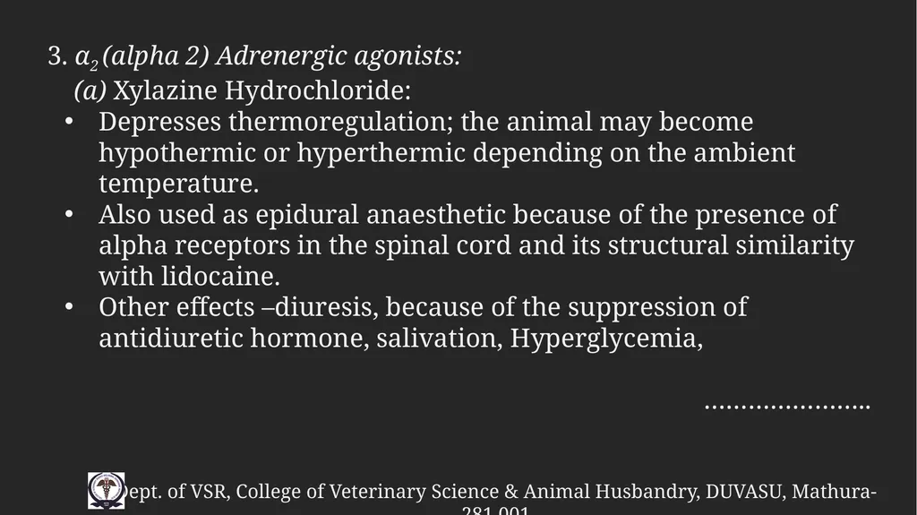 PreAnaesthetic medications Gulshan Kumar MVSc, PhD - slide 29 of 47