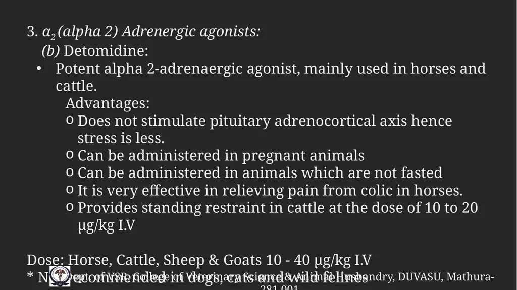 PreAnaesthetic medications Gulshan Kumar MVSc, PhD - slide 31 of 47
