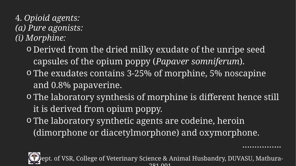 PreAnaesthetic medications Gulshan Kumar MVSc, PhD - slide 37 of 47