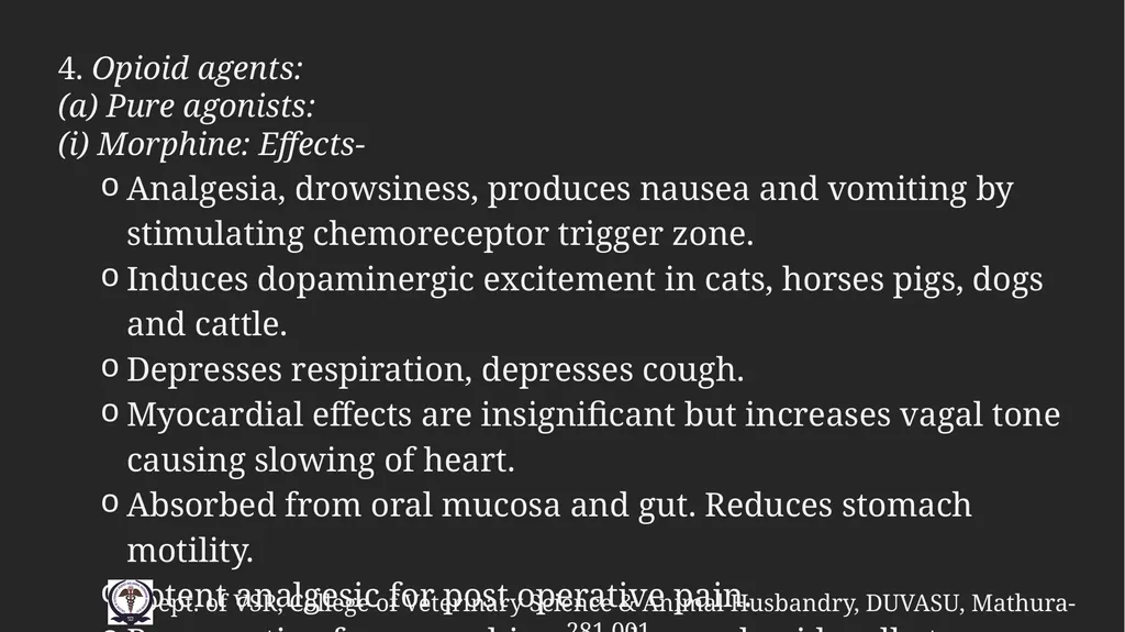 PreAnaesthetic medications Gulshan Kumar MVSc, PhD - slide 38 of 47
