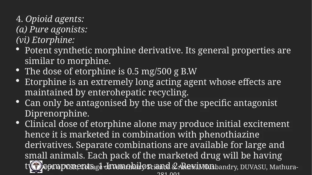 PreAnaesthetic medications Gulshan Kumar MVSc, PhD - slide 43 of 47