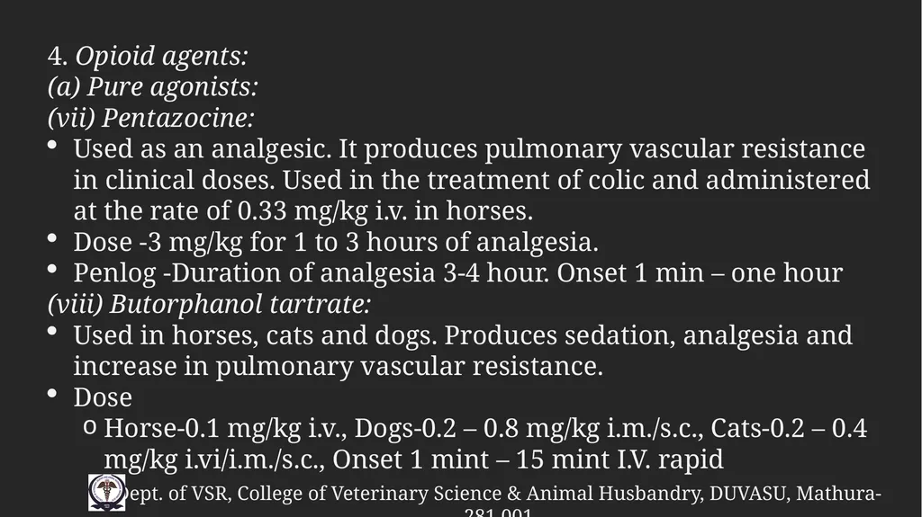 PreAnaesthetic medications Gulshan Kumar MVSc, PhD - slide 45 of 47