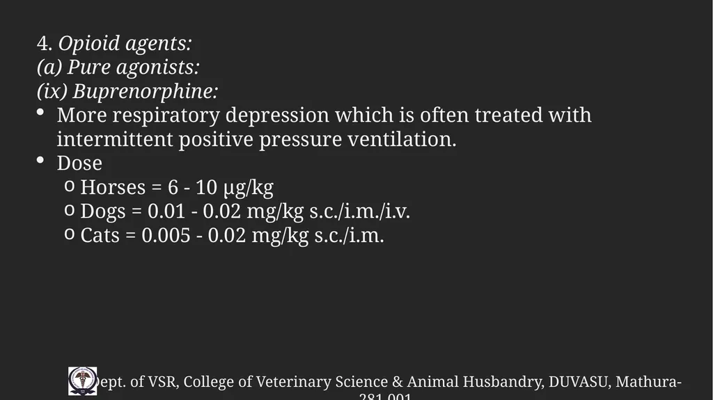 PreAnaesthetic medications Gulshan Kumar MVSc, PhD - slide 46 of 47