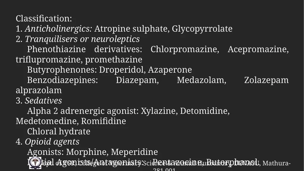 PreAnaesthetic medications Gulshan Kumar MVSc, PhD - slide 4 of 47
