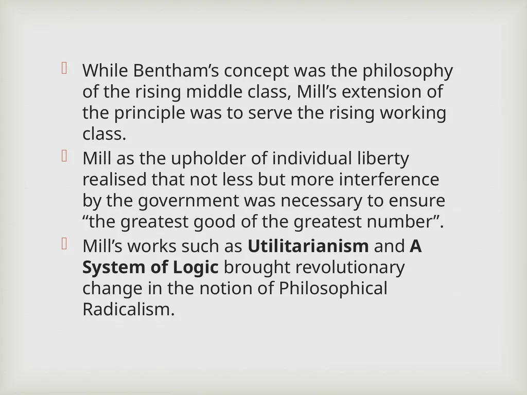 Utilitarianism or Philosophical radicalism Dr. - slide 7 of 12