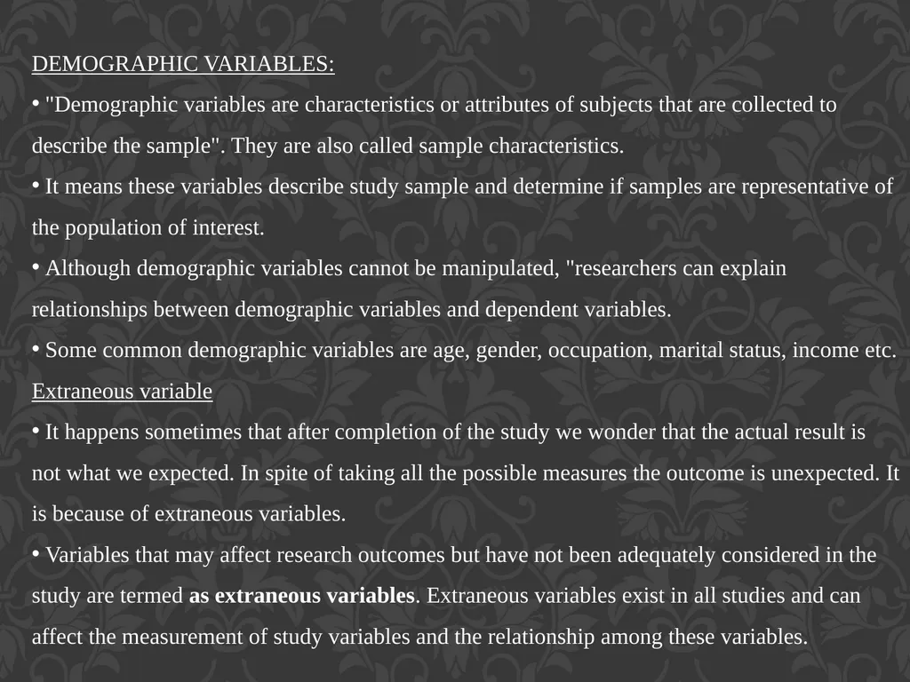 Research Variable Variable is a concept that - slide 10 of 12