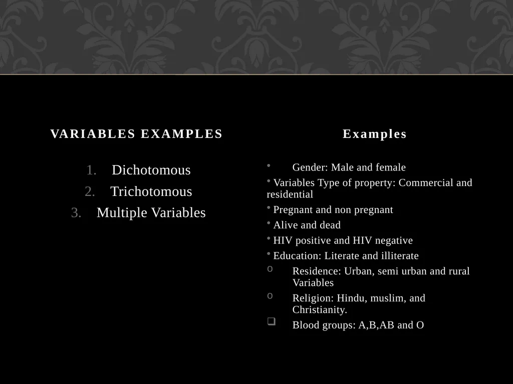 Research Variable Variable is a concept that - slide 9 of 12