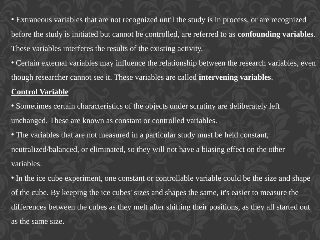 Research Variable Variable is a concept that - slide 11 of 12
