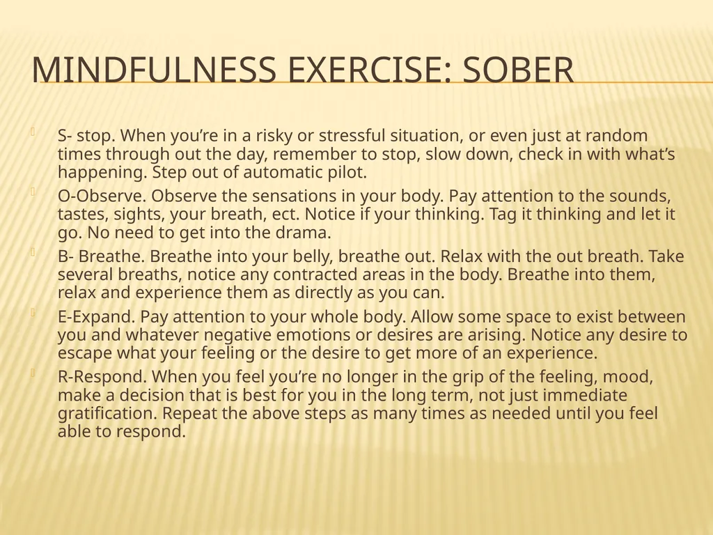 Mindfulness and Urges The Hungry Ghost I’m always - slide 23 of 31