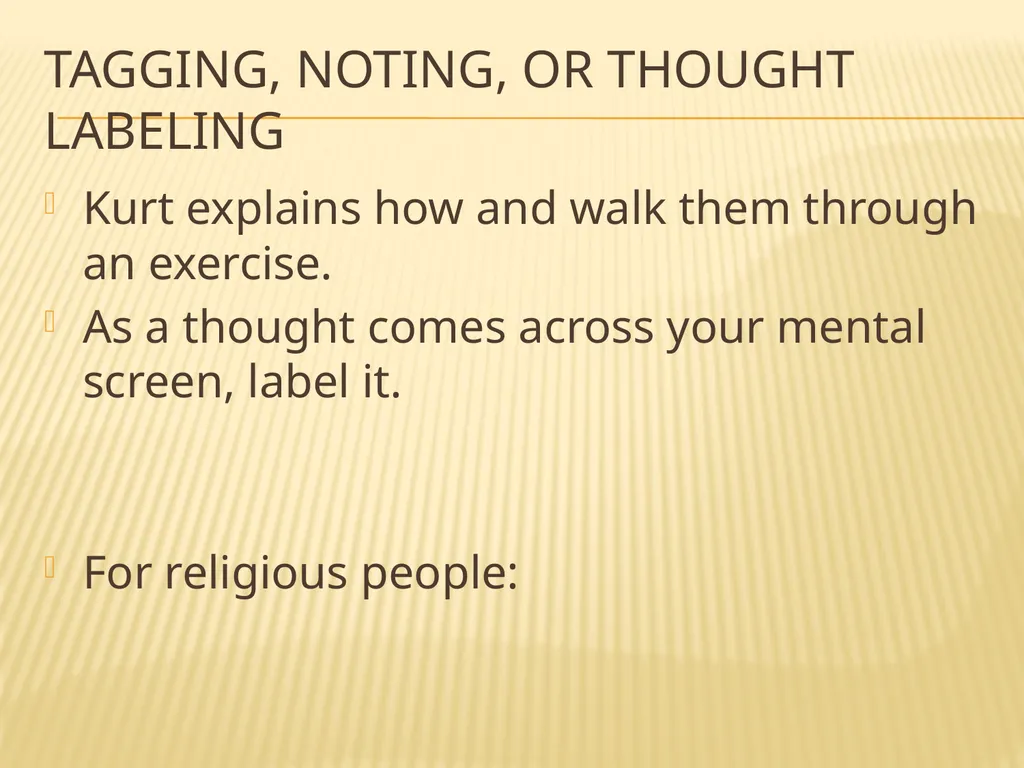 Mindfulness and Urges The Hungry Ghost I’m always - slide 22 of 31
