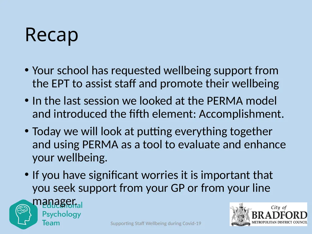 Session 6 PERMA Plus Dr Ruth Dennis Principal - slide 3 of 14