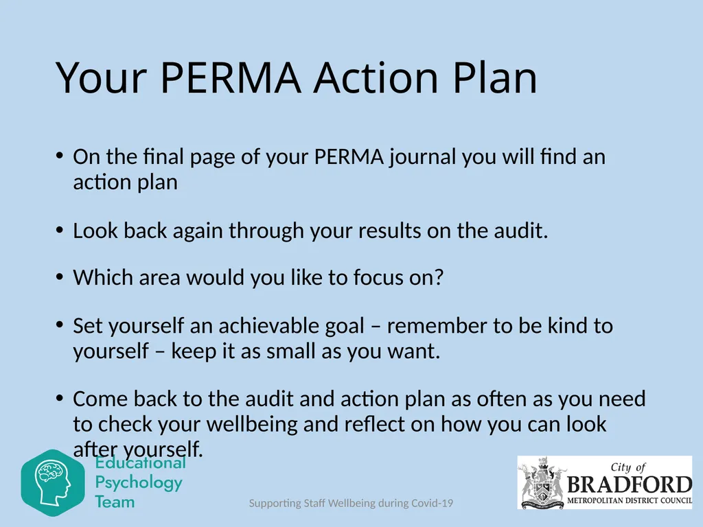 Session 6 PERMA Plus Dr Ruth Dennis Principal - slide 13 of 14
