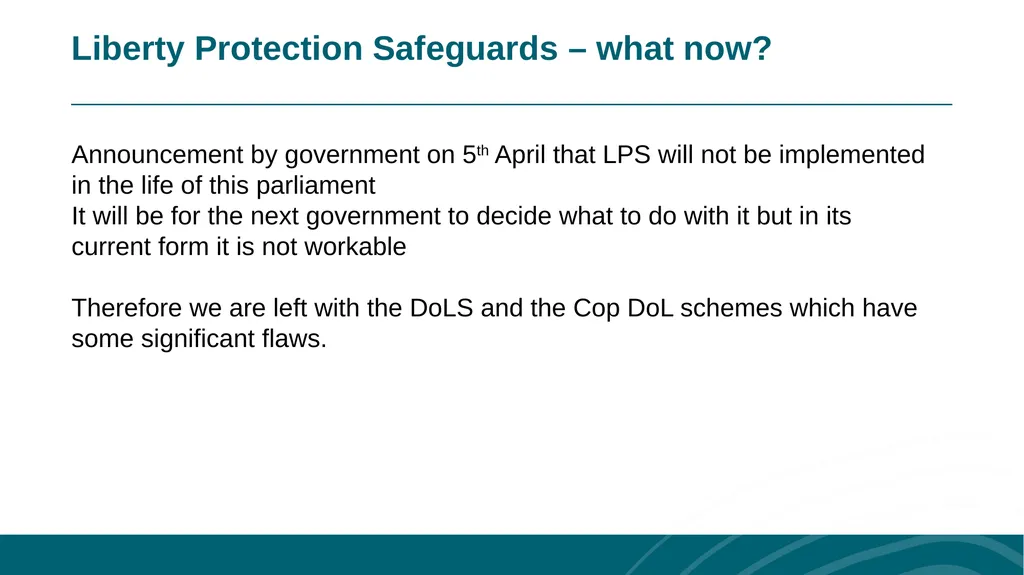 Mental Capacity drop-in session for care providers - slide 17 of 21