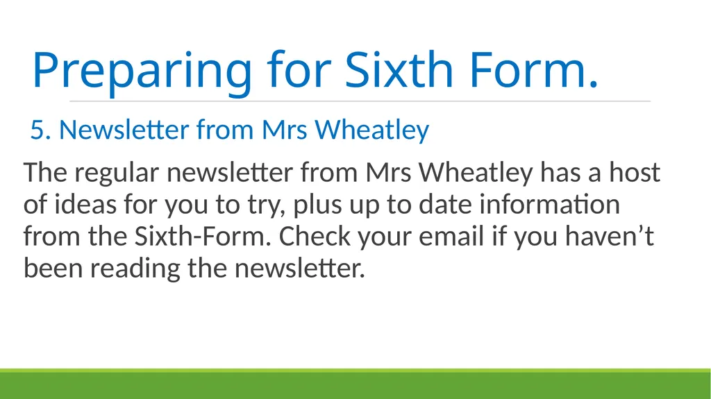 Sixth-Form Induction 2020 Welcome Meeting the - slide 8 of 57