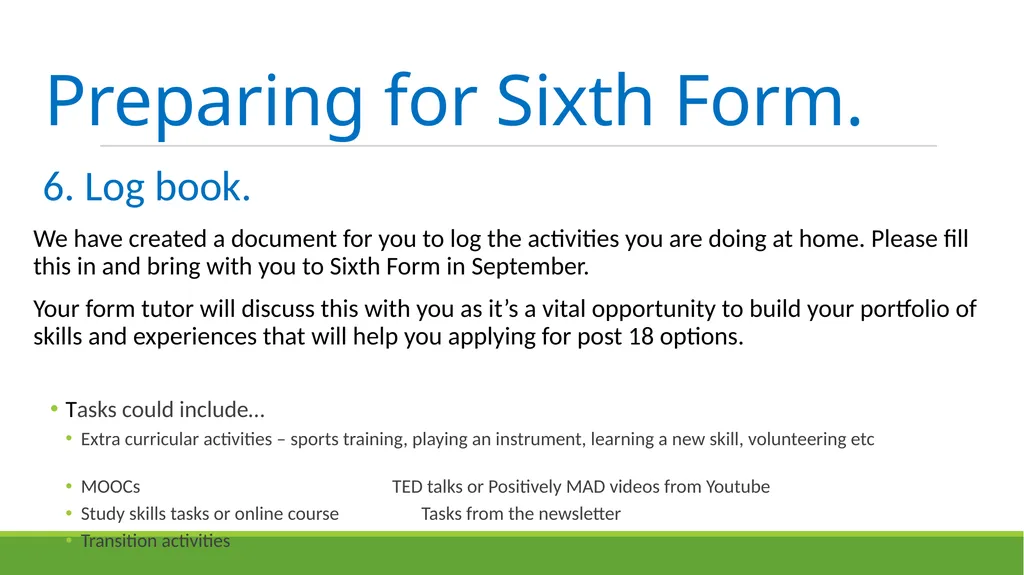 Sixth-Form Induction 2020 Welcome Meeting the - slide 9 of 57