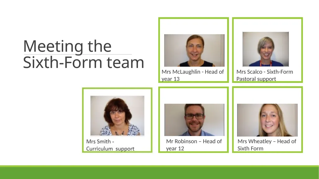 Sixth-Form Induction 2020 Welcome Meeting the - slide 2 of 57