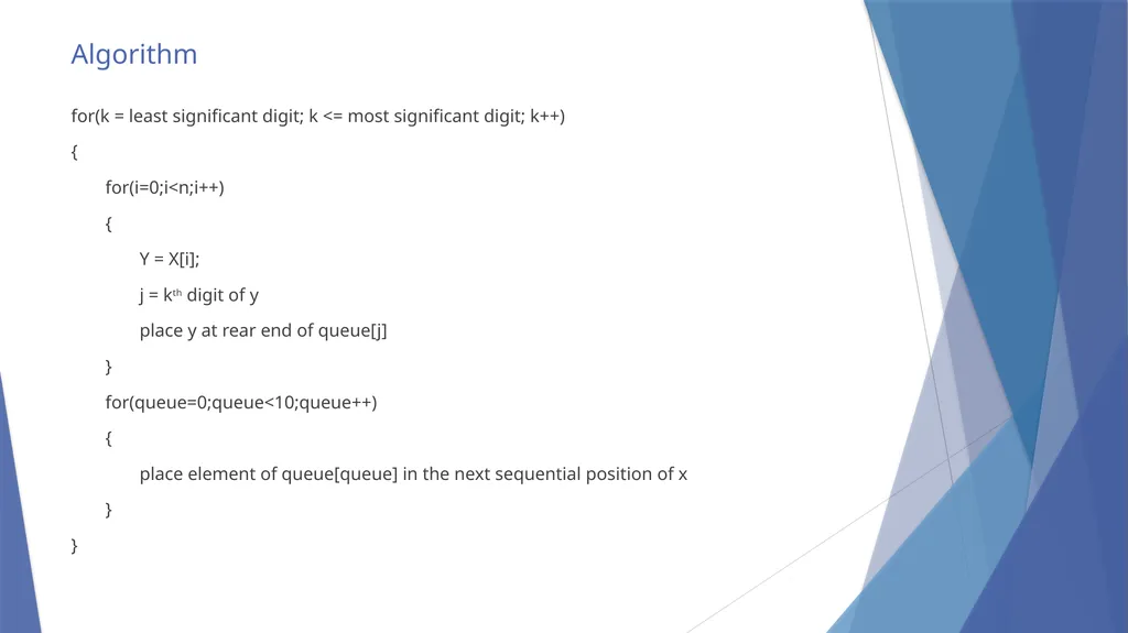 BCAC 232: Data Structures Insertion sort This - slide 8 of 9