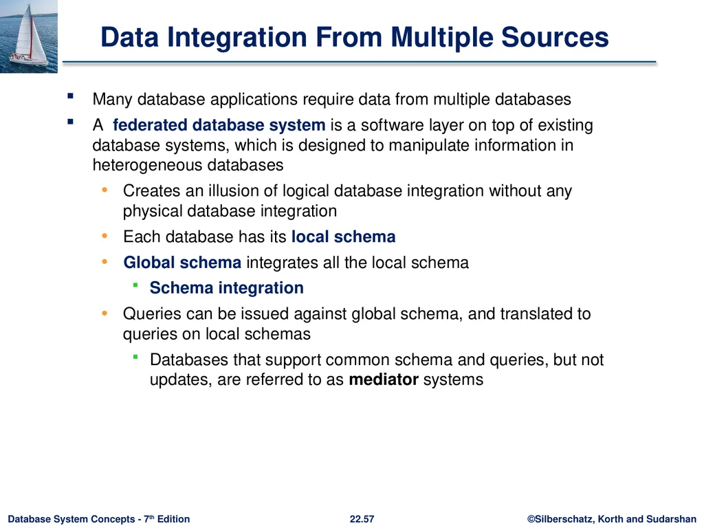 Chapter 22: Parallel and Distributed Query - slide 57 of 70