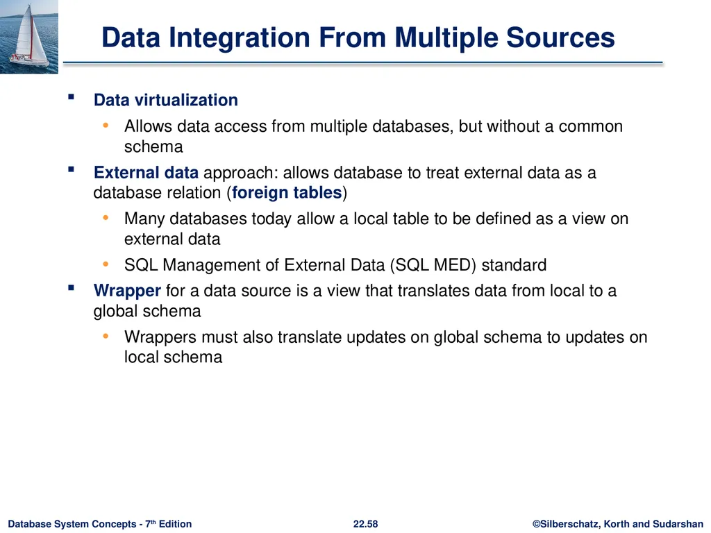 Chapter 22: Parallel and Distributed Query - slide 58 of 70