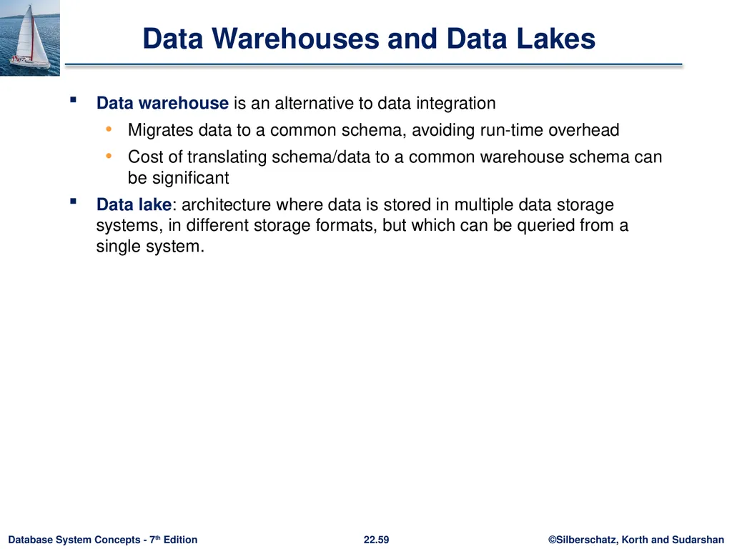 Chapter 22: Parallel and Distributed Query - slide 59 of 70