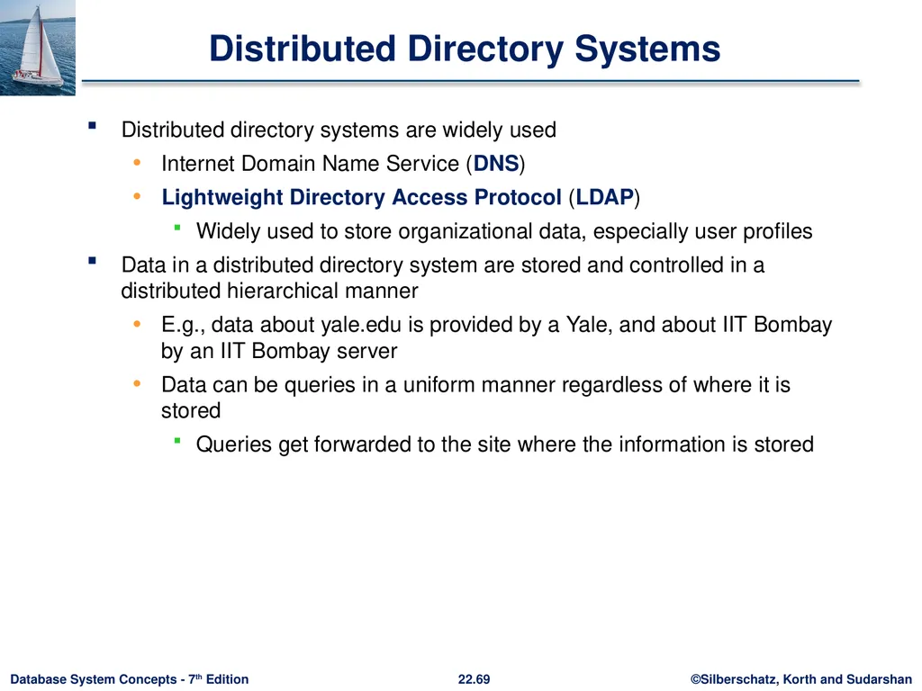 Chapter 22: Parallel and Distributed Query - slide 69 of 70
