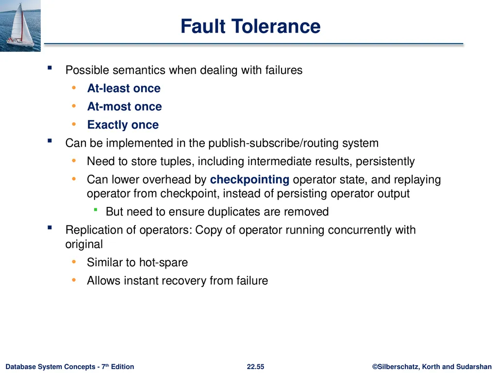 Chapter 22: Parallel and Distributed Query - slide 55 of 70