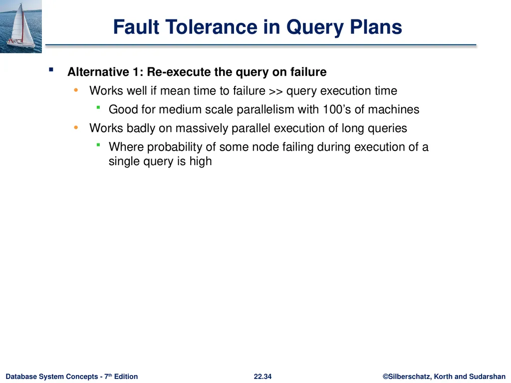 Chapter 22: Parallel and Distributed Query - slide 34 of 70