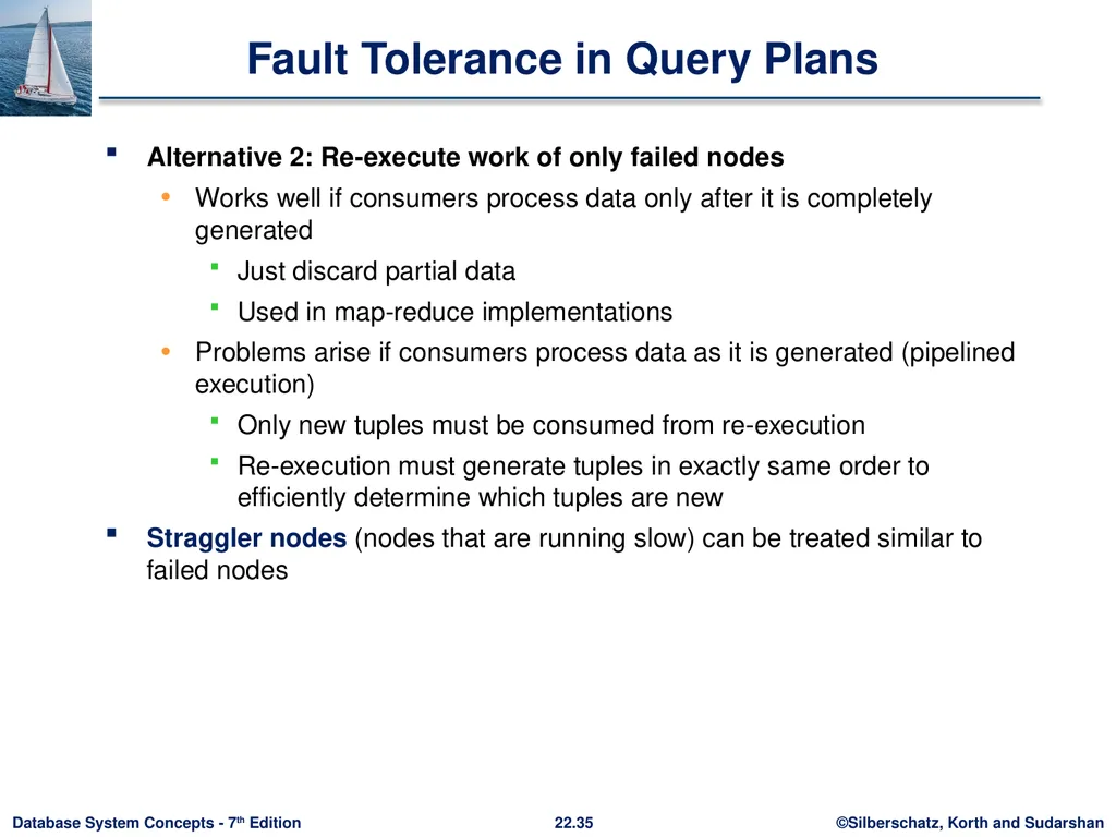 Chapter 22: Parallel and Distributed Query - slide 35 of 70