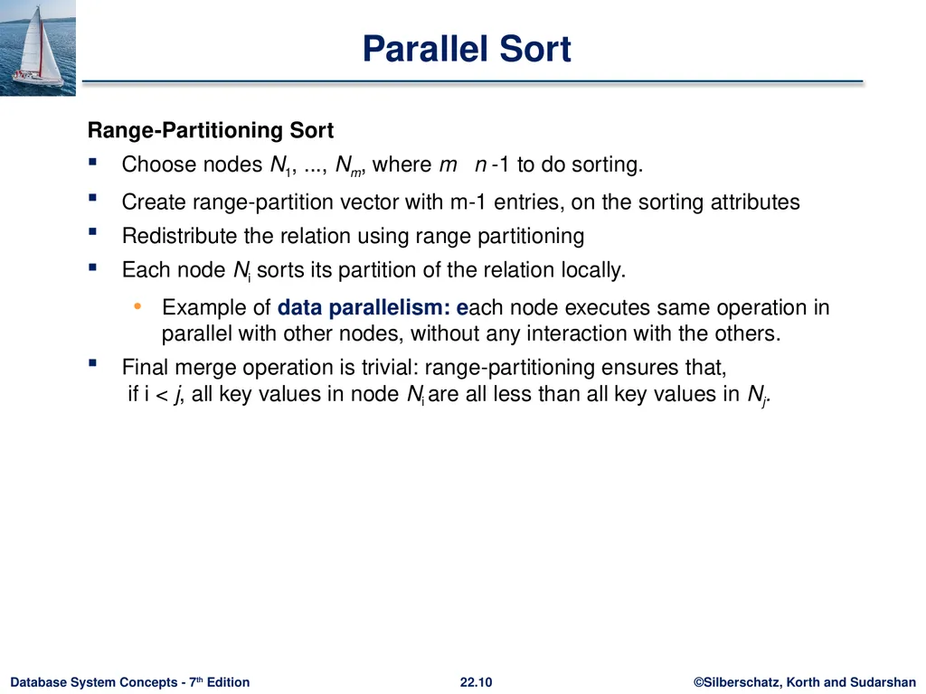 Chapter 22: Parallel and Distributed Query - slide 10 of 70