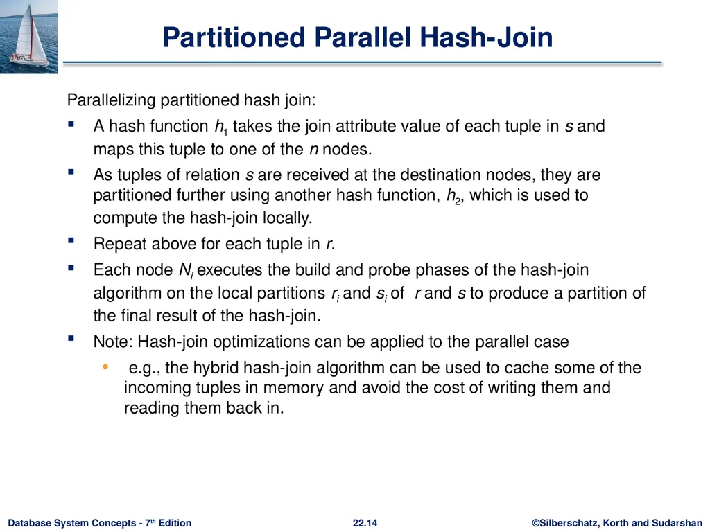 Chapter 22: Parallel and Distributed Query - slide 14 of 70