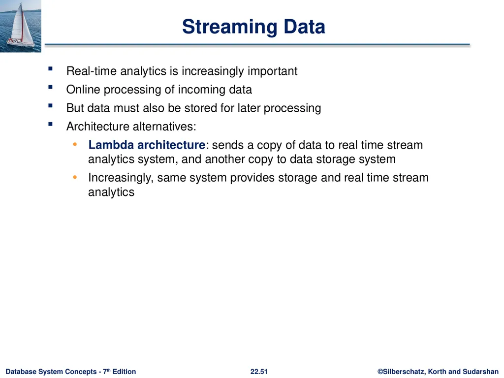 Chapter 22: Parallel and Distributed Query - slide 51 of 70