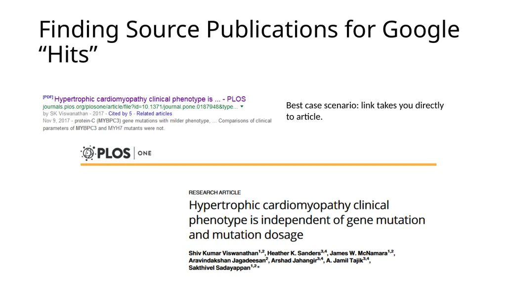 Sequence Variant Literature Search Tips and Tricks - slide 13 of 21