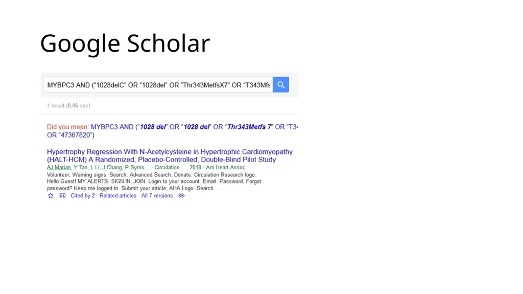 Sequence Variant Literature Search Tips and Tricks - slide 17 of 21
